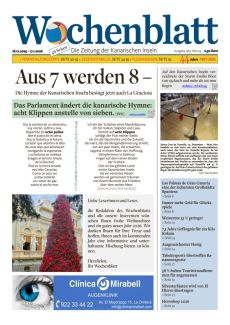 DAS PARLAMENT ÄNDERT DIE KANARISCHE HYMNE: ACHT KLIPPEN ANSTELLE VON SIEBEN.
[EFE]